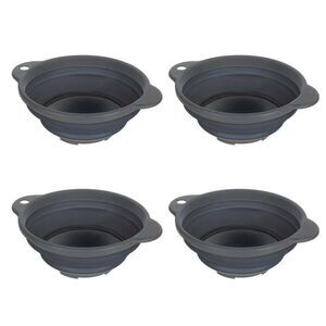 Regatta Folding Bowl (Set Of 4) / Ebony Grey